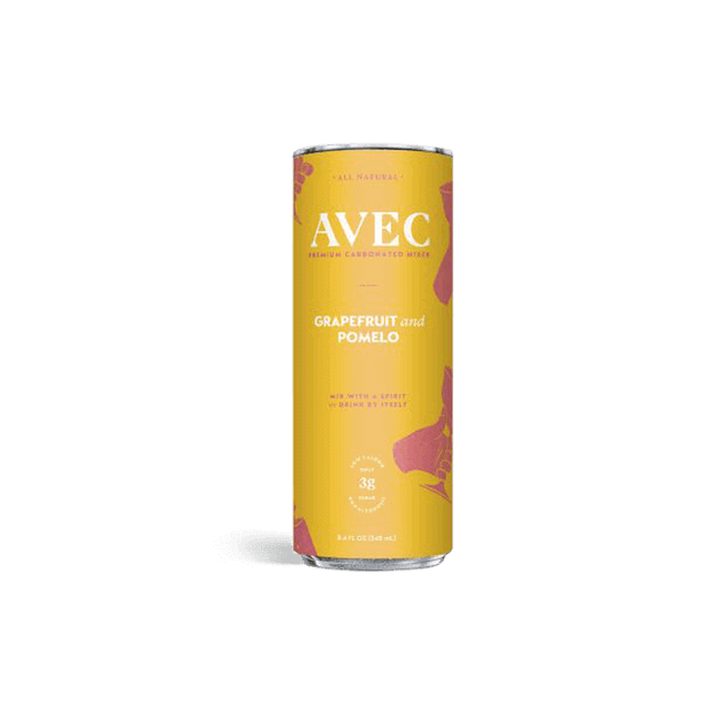 AVEC GRAPEFRUIT & POMELO - Premium Carbonated Mixer - Non-Alcoholic Beverage - 8.45oz - ProofNoMore