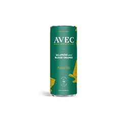 AVEC JALAPENO & BLOOD ORANGE - Premium Carbonated Mixer  Non-Alcoholic Beverage - 8.45oz - ProofNoMore