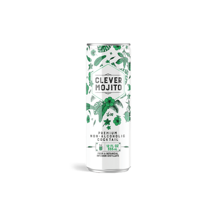 Clever Mojito  - Non-Alcoholic Craft Mocktail - 12oz Cans - ProofNoMore