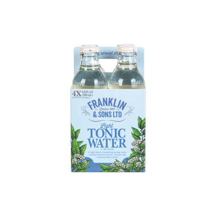 Franklin & Sons Light Tonic Water Non-Alcoholic Mixer - 6.76oz - ProofNoMore