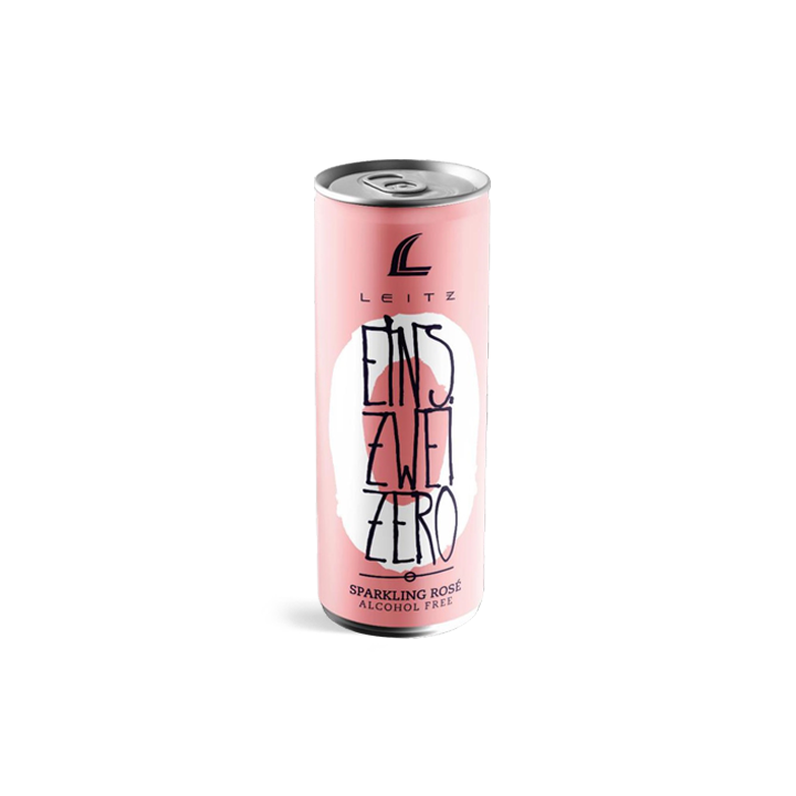Leitz 0.0% Sparkling Rosé Non-Alcoholic Wine - Can 8.5oz - ProofNoMore