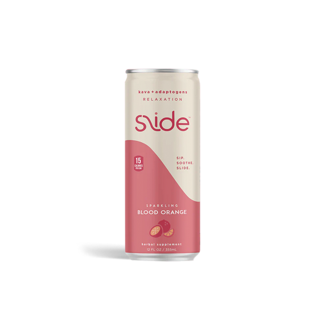 Slide Kava – Sparkling Blood Orange Kava and Adaptogens – 12oz - ProofNoMore