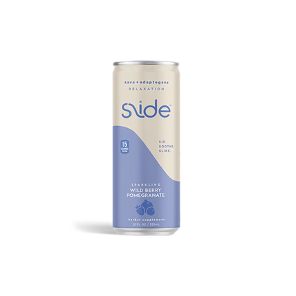 Slide Kava – Sparkling Wild Berry & Pomegranate Kava and Adaptogens – 12oz - ProofNoMore